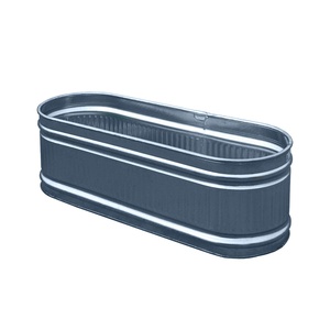 Serbatoio in Acciaio Zincato da 425 Litri a Prezzo di Fabbrica, Fioriera da Giardino <span class=keywords><strong>per</strong></span> Coltivare Erbe, Fiori e Verdure <span class=keywords><strong>per</strong></span> Casa e Giardino - Product Image 1