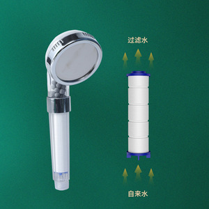 Cabezal de ducha de mano Royal Stan de 8 cm con filtro purificador de agua para baño - Product Image 1