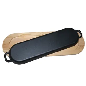 New Product Explosion Cast Iron Griddle Steak Cookware Non-stick Bbq Hot Baking Pan