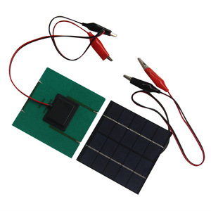 Mini Panel Solar Portátil de 1.5W 5V con Pinza de Cocodrilo de 100*100MM para Experimentos Científicos y Juguetes Educativos - Product Image 2