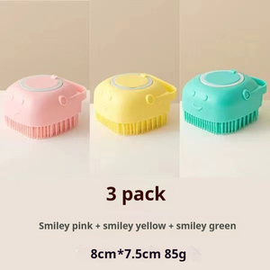 Joysing Small Dog Bath <strong>Massage</strong> Brush Pet Cat Cleaning &amp; Bathing Tool Silicone Supplies for Small <strong>Canine</strong> Pets - Product Image 4