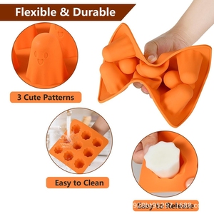 Ma Silicone khuôn ma sô cô la kẹo khuôn Halloween Silicone khuôn mẫu cho Thạch, sô cô la, kẹo, Jello, băng, Gummy, Crayon - Product Image 4