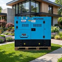 Générateur diesel monophasé EPA 7 kW 10 kVA à châssis ouvert, silencieux, mobile, sur remorque, groupe électrogène 15 kW 20 kVA 10 kW alimenté par un moteur Perkins