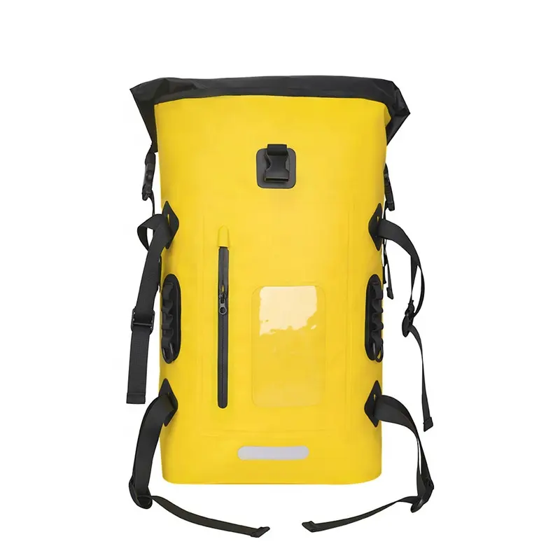 2023 new outdoor IPX8 Waterproof Backpack 32L sizes with Roll-Top Closure  Front Pocket
