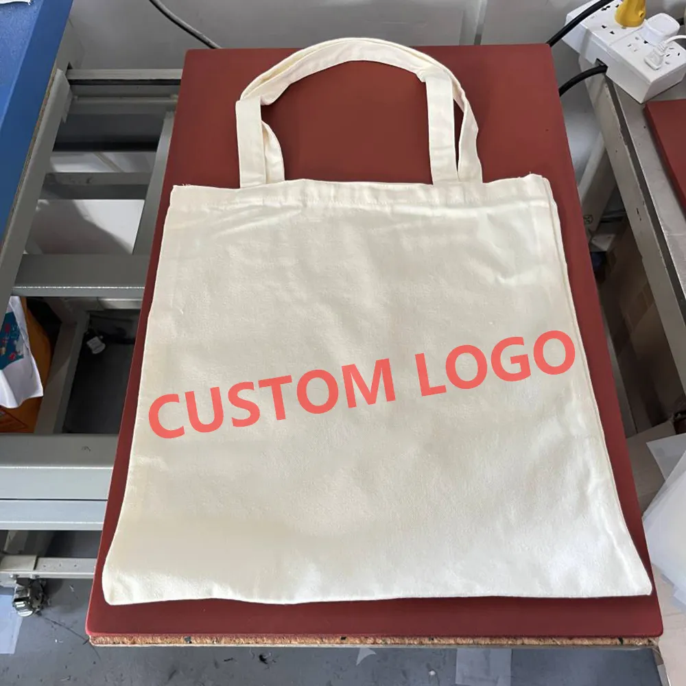 sublimation tote bag blank for painting blank custom tote bag with logo for sublimation polyester Shopping Bags