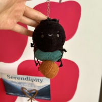 Mini porte-clés en peluche insecte mignon, adorable breloque pour sac, cadeau idéal pour amis et enfants