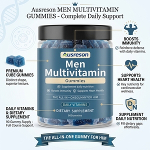 Integratori Multivitaminici OEM Metilati <span class=keywords><strong>A</strong></span>, D, <span class=keywords><strong>C</strong></span>, <span class=keywords><strong>E</strong></span>, Biotina, Acido Folico in Gommose per la Crescita dei Capelli, Vegani, Multivitamine in Gommose per Uomini - Product Image 2