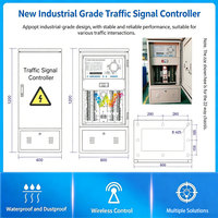 Contrôleur intelligent de signalisation routière, système de gestion des intersections connecté, armoire extérieure IP65, grossiste en sécurité routière