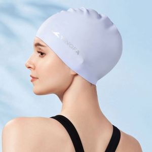 Bonnet de bain en silicone imprimé USA Mairun823 avec protection des oreilles pour cheveux longs, élastique, grande taille, imperméable pour hommes, Chine - Product Image 3