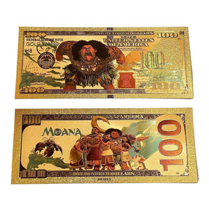2026 Hot Sales US Ocean <strong>Princess</strong> Adventure 3 Designs 24K Gold Plated Banknote Card for Collection - Product Image 3