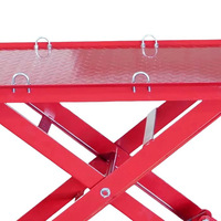 Table élévatrice de moto de réparation de cric hydraulique de 1000 lb avec conception de ciseaux pour l'entretien et le soutien