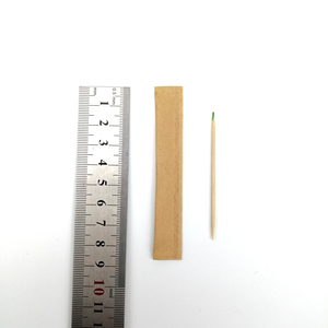 <span class=keywords><strong>Cure</strong></span>-dents en bambou, naturelle, enveloppé séparément, couleur <span class=keywords><strong>menthe</strong></span>, coloré, 50 pièces - Product Image 5