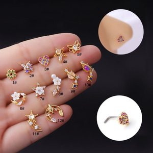 Bijoux <span class=keywords><strong>de</strong></span> corps YW Piercing, <span class=keywords><strong>anneau</strong></span> <span class=keywords><strong>de</strong></span> <span class=keywords><strong>nez</strong></span> <span class=keywords><strong>indien</strong></span> suspendu en acier inoxydable avec breloque, <span class=keywords><strong>anneau</strong></span> <span class=keywords><strong>de</strong></span> <span class=keywords><strong>nez</strong></span> pour femmes, anneaux <span class=keywords><strong>de</strong></span> <span class=keywords><strong>nez</strong></span> et clous - Product Image 1