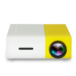 Mini projetor portátil de home theater, mini projetor h/d 1080p yg300