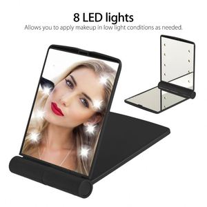 Private Logo Lighted Makeup <b>Mirror</b> Colour <b>Square</b> Led Light Pocket Handbag Makeup <b>Mirror</b> - Product Image 6