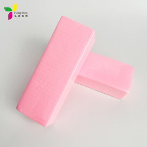 Bandes <span class=keywords><strong>de</strong></span> <span class=keywords><strong>cire</strong></span> non tissées colorées jetables à prix abordable pour l'épilation, papier dépilatoire rose - Product Image 2