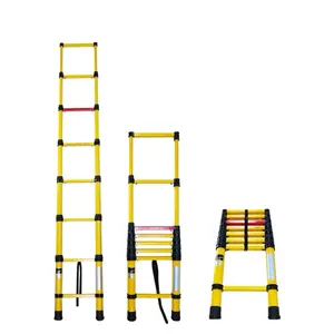 Foldable Fiberglass Telescopic Ladder 3.8m (12&#39;5 Ft) climbing ladder