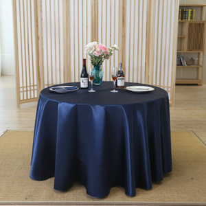 Mantel redondo <span class=keywords><strong>de</strong></span> poliéster hilado duradero <span class=keywords><strong>de</strong></span> 120/132 pulgadas, <span class=keywords><strong>manteles</strong></span> <span class=keywords><strong>de</strong></span> cena Súper suaves <span class=keywords><strong>de</strong></span> satén <span class=keywords><strong>de</strong></span> seda - Product Image 6