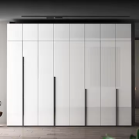 Poignée de commode moderne minimaliste en or noir pour cuisine, chambre à coucher, hôtel, bouton de zinc en alliage d'aluminium pour tiroir