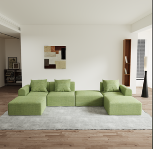 Sofá <span class=keywords><strong>Cama</strong></span> Modular de Espuma de Alta Resistencia Moderno, Sofá Esquinero Compresible con Chaise Longue para Proyectos Hoteleros, Eventos, Banquetes y Espacios de Ocio - Product Image 1