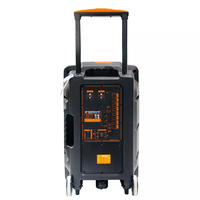 T Enceintes portables d'extérieur Enceintes stéréo sans fil Bluetooth Trolley Enceinte d'extérieur avec lumière Vente en gros