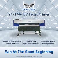 Impresión UV Impresora eco-solvente Impresora de inyección de tinta UV 1700 Impresora i3200 4 cabezales de impresión