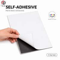 Imán de Goma Autoadhesivo para Refrigerador, Lámina de Imán de Goma Flexible de 0.5mm/1mm A4 con Adhesivo para Marco de Fotos y Pósteres