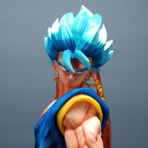 Figura de Acción de PVC de Vegetto Super Saiyan Azul de DBZ, con Cabezas Intercambiables, Manos y Piezas de Efectos Especiales, Escala <span class=keywords><strong>1</strong></span>:48 - Product Image 4