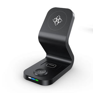Chargeur sans fil 3 en 1 15W Chargeurs rapides sans fil Support pour téléphone portable Montre Casque d'écoute Station de charge rapide magnétique Logo personnalisé - Product Image 2