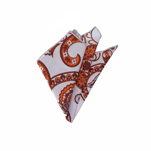 Mouchoir de poche en coton imprimé Bey Paisley pour homme adulte - Product Image 2