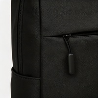 Sac à dos pour ordinateur portable en polyester imperméable pour homme - Grande capacité, pochette pour ordinateur portable, fermeture éclair, style moderne, pour les trajets quotidiens et les affaires