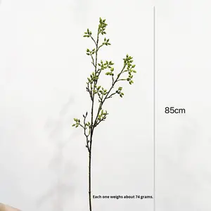 Branche décorative artificielle nordique en eucalyptus et <span class=keywords><strong>olivier</strong></span> vert pour arrangements floraux d'intérieur et décoration de salon - Product Image 3