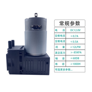 Bomba de Vacío LH405V12LH405V24 88Kpa 12LPM de Accionamiento Eléctrico para Máquinas Selladoras de Alimentos e Instrumentos de Belleza - Product Image 4
