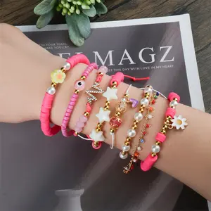 Taylor Fan Bracelet Set Personalized Multilayered Colorful Letter Bead Elastic Bracelets Hand Accessories