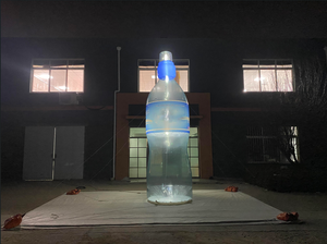 <span class=keywords><strong>Aero</strong></span> <span class=keywords><strong>Giant</strong></span> 5m Aiirtight Bouteille publicitaire gonflable pour la promotion de la marque Bouteille d'eau gonflable transparente avec lumière LED - Product Image 3