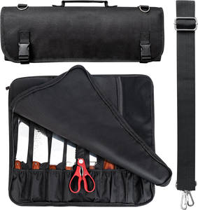 Free sample New Foldable Professional Chef Knife <b>Roll</b> <b>Bag</b> Adjustable Shoulder Strap Storage Pouch Gifts - Product Image 5