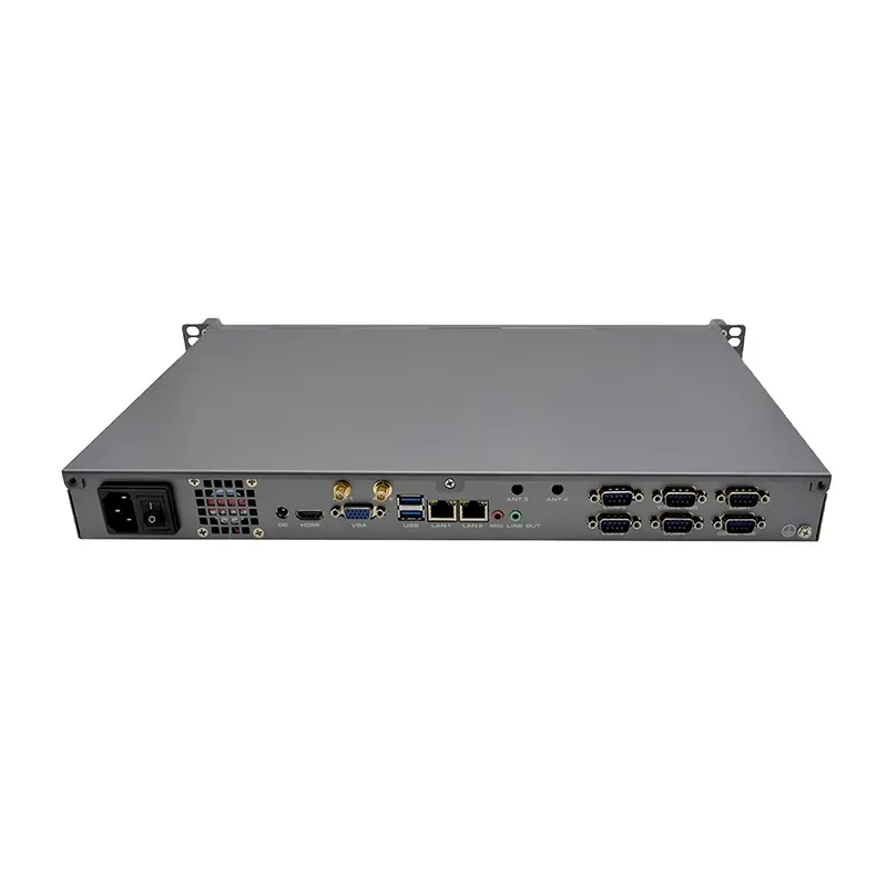 Oem 라우터 J4125 1u 베어 본 서버 HD 그래픽 랙 마운트 네트워크 어플라이언스 쿼드 코어 PC 산업용 컴퓨터