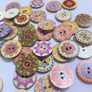 Botones <span class=keywords><strong>de</strong></span> Madera Ecológicos Personalizados con Diseño <span class=keywords><strong>de</strong></span> Osito, 2 Agujeros, con Logotipo Grabado con Láser para Camisas y Ropa - Product Image 5