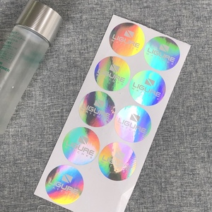 Impression personnalisée d'autocollants décoratifs 3D papier autocollant holographique adhésif imperméable en vinyle <span class=keywords><strong>pvc</strong></span> découpé avec logo - Product Image 2