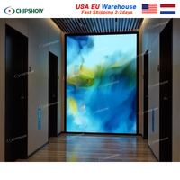 Écran LED d'Intérieur Ultra Fin P2.5 2,5mm 640x480mm, Panneau Mur Vidéo LED Affichage 4K