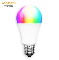Ampoule LED intelligente Woojong 7W avec télécommande WiFi, lumière du jour froide 6500K, 220-240V E27 pour la maison