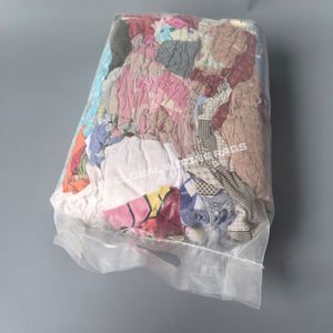 Trapos industriales de algodón 100% de color claro, trapos de limpieza recuperados en bolsas de 10 kg y 25 kg para limpieza. - Product Image 1