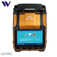 Fiber Splicer AI-9 6 motorlar sinyal yangın FTTH kaynakçı optik Fiber füzyon Splicer makinesi