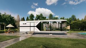 Cabine futuriste en forme <span class=keywords><strong>de</strong></span> capsule spatiale pour les centres <span class=keywords><strong>de</strong></span> glamping, <span class=keywords><strong>maison</strong></span> préfabriquée intelligente pour les camps pittoresques et <span class=keywords><strong>la</strong></span> <span class=keywords><strong>location</strong></span> <span class=keywords><strong>de</strong></span> vacances <span class=keywords><strong>de</strong></span> luxe - Product Image 4