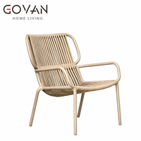 Nouvelles chaises longues d'extérieur en alliage d'aluminium de style minimaliste moderne pour terrasses d'hôtels, balcons et jardins