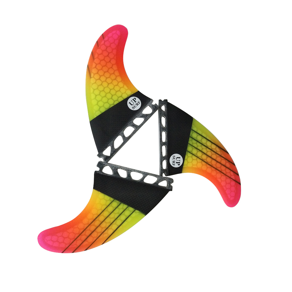 Surf aileron Tri Ensemble carbone ailerons de planche de surf en fibre de verre propulseurs Ailettes Future Base