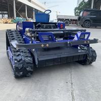 Tondeuse à gazon télécommandée à chenilles Agile RC pour terrains difficiles, 550 mm, à essence, avec capacité de montée à 45 degrés