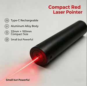 ตัวชี้เลเซอร์แบบจุดสีแดงแบบพกพา <1mW ชนิด‑C ชาร์จผ่าน USB‑C อลูมิเนียมอัลลอยด์ ตัวชี้เลเซอร์ขนาดเล็กแบบพกพา สำหรับการประชุม ทัวร์ไกด์ กอล์ฟ - Product Image 2
