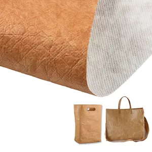 Eco-Bescherming Gerecycled Kraft Tex Tas Wasbare Kraftpapier Rol