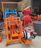 Petite Machine à blocs QMJ2-45, Machine de fabrication de blocs de béton largement utilisée à vendre